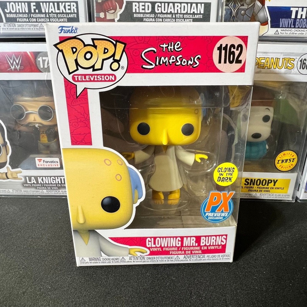 Funko Pop The Simpsons Glowing Mr. Burns 1162 PX Previews Exclusive GITD
